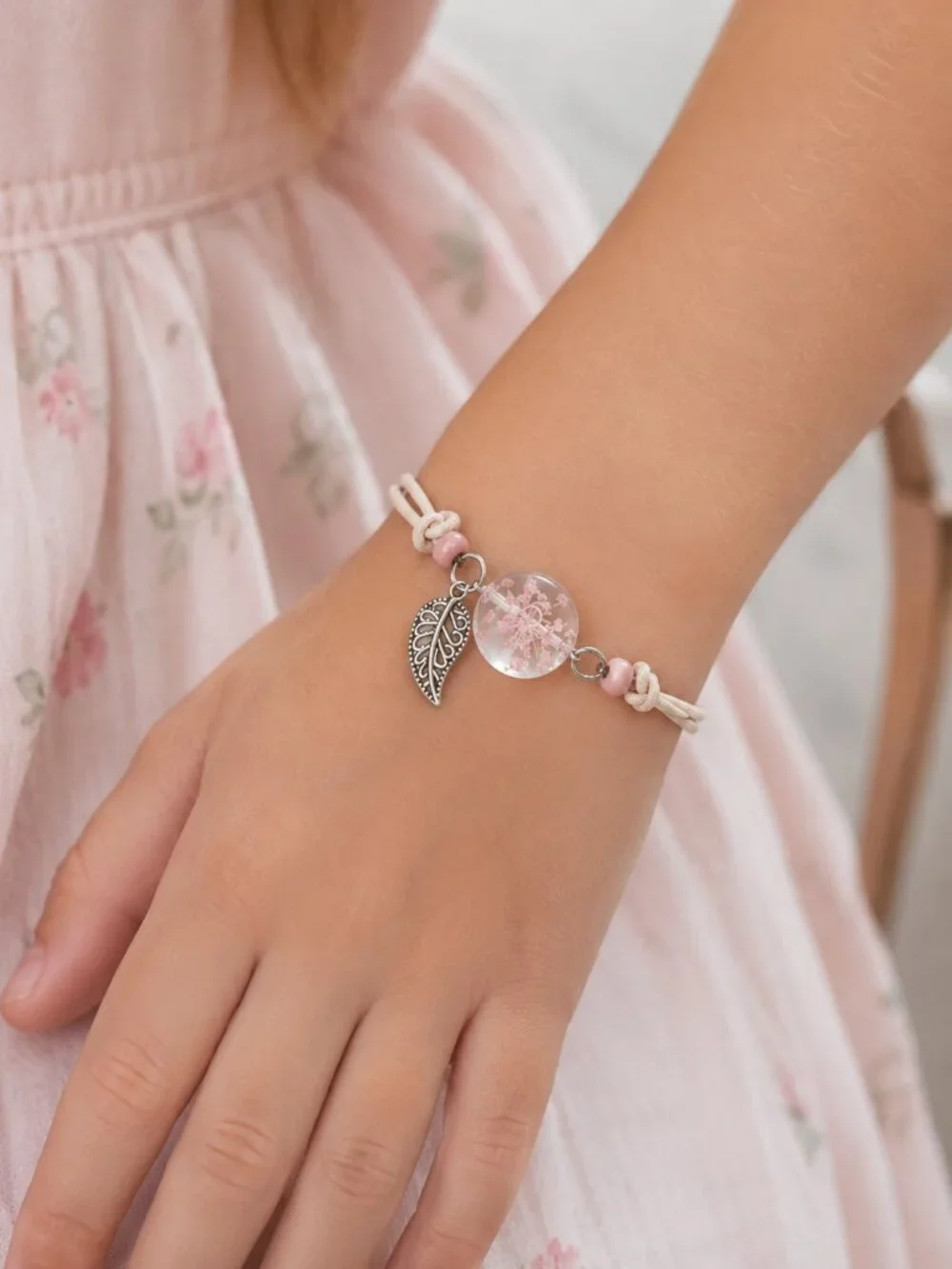 Kids Floral Charm Bracelet